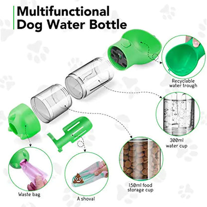 Multifuncional Portable  Dog Water Bottle